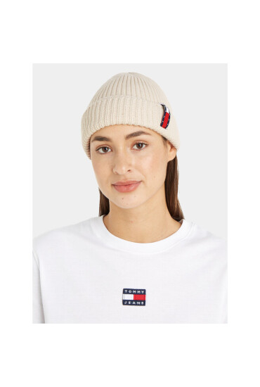 Tommy Jeans Шапка Im Tju Unisex Beanie AU0AU01808 Бежов - Mera.bg