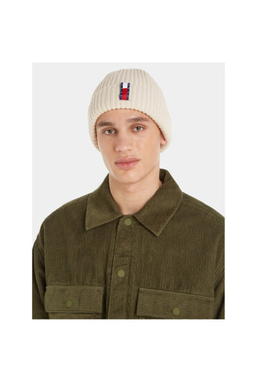 Tommy Jeans Шапка Im Tju Unisex Beanie AU0AU01808 Бежов - Mera.bg