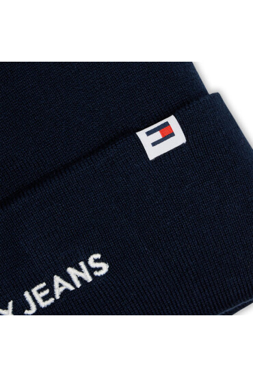 Tommy Jeans Шапка Linear Logo AW0AW15843 Тъмносин - Mera.bg