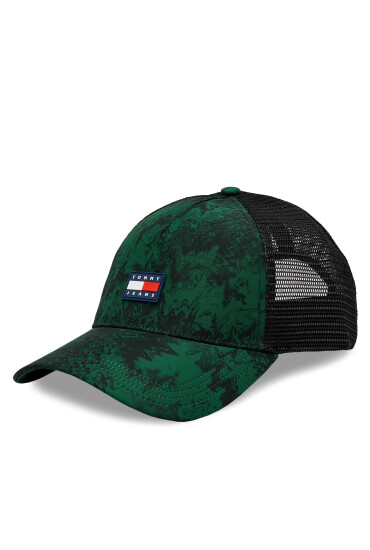 Tommy Jeans Шапка с козирка Boyhood AM0AM12028 Court Green Print 0GJ - Mera.bg