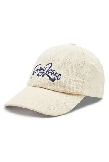 Tommy Jeans Шапка с козирка Canvas Summer AW0AW14606 Екрю - Mera.bg