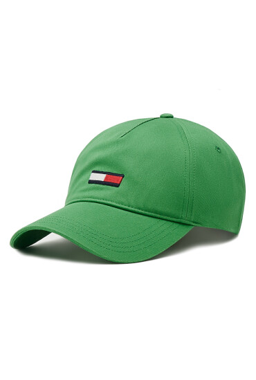 Tommy Jeans Шапка с козирка Flag AW0AW14594 Зелен - Mera.bg