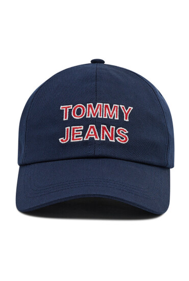 Tommy Jeans Шапка с козирка Graphic Cap AW0AW10191 Тъмносин - Mera.bg