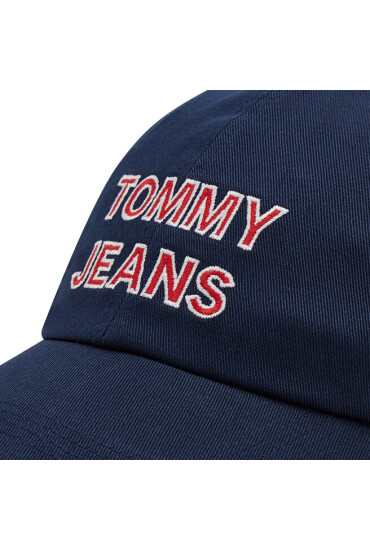 Tommy Jeans Шапка с козирка Graphic Cap AW0AW10191 Тъмносин - Mera.bg