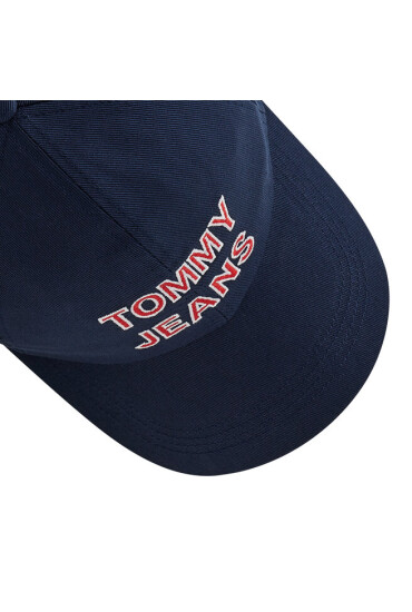 Tommy Jeans Шапка с козирка Graphic Cap AW0AW10191 Тъмносин - Mera.bg