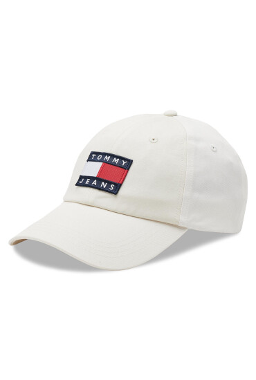 Tommy Jeans Шапка с козирка Heritage AW0AW14601 Бял - Mera.bg