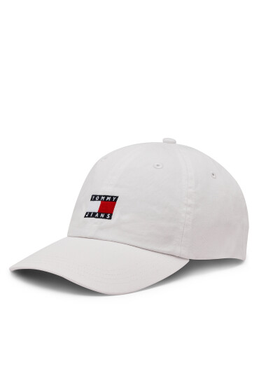 Tommy Jeans Шапка с козирка Heritage AW0AW15848 Бял - Mera.bg