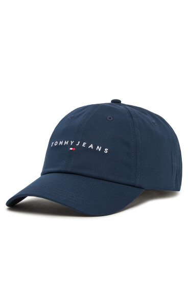 Tommy Jeans Шапка с козирка Logo 6 Panel Cap AW0AW16868 Тъмносин - Mera.bg