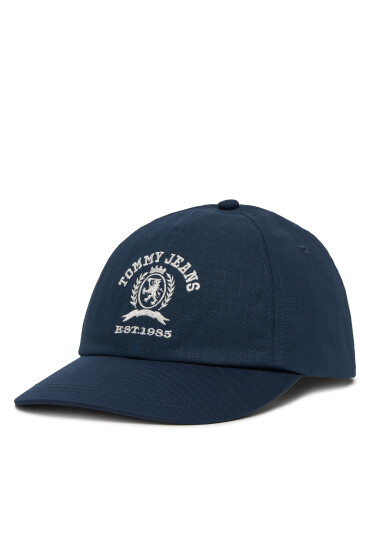 Tommy Jeans Шапка с козирка Tjm Crest Cap AM0AM13286 Тъмносин - Mera.bg