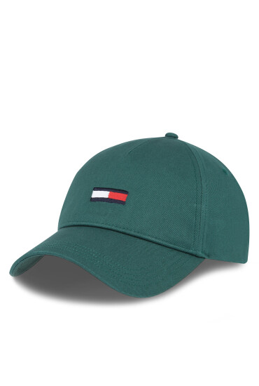 Tommy Jeans Шапка с козирка Tjm Elongated Flag Cap AM0AM11692 Зелен - Mera.bg