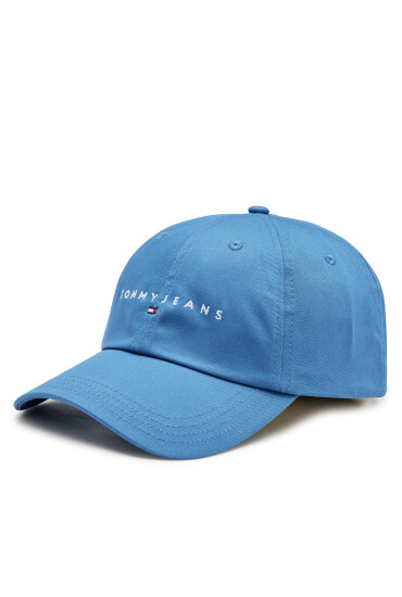 Tommy Jeans Шапка с козирка Tjm Linear Logo 6-Panel Cap AM0AM12894 Син - Mera.bg