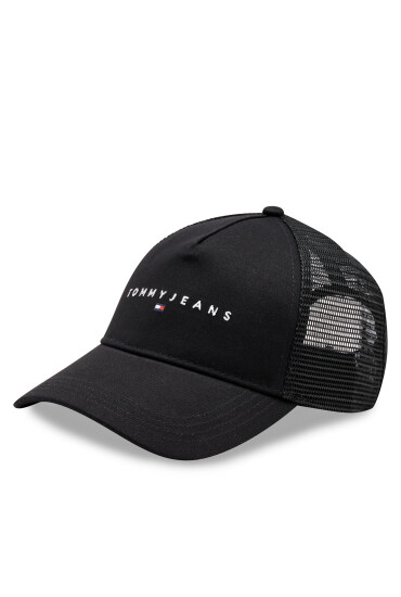 Tommy Jeans Шапка с козирка Tjm Linear Logo Trucker Cap AM0AM12424 Черен - Mera.bg