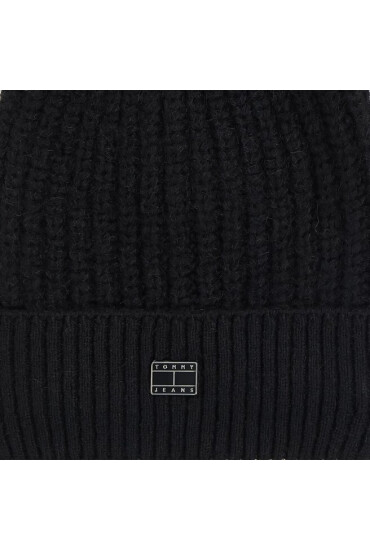 Tommy Jeans Шапка Tjw Cosy Knit Beanie AW0AW15462 Черен - Mera.bg