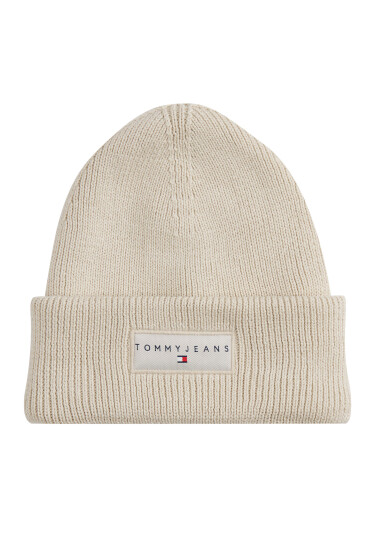 Tommy Jeans Шапка Tjw Linear Beanie AW0AW17913 Екрю - Mera.bg