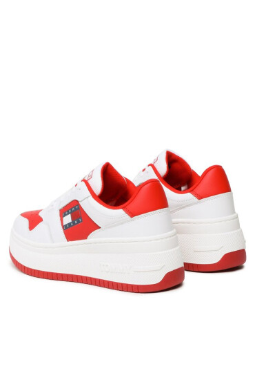 Tommy Jeans Сникърси Retro Basket Flatf EN0EN02086 Deep Crimson XNL - Mera.bg