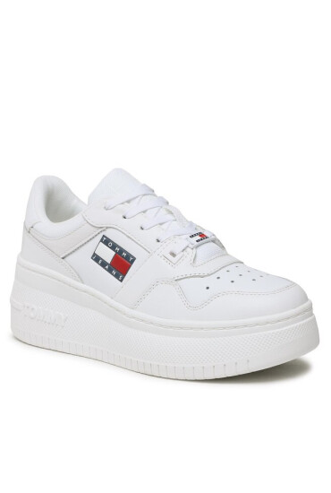Tommy Jeans Сникърси Basket Vmn Plat EN0EN02025 White 0K4 - Mera.bg