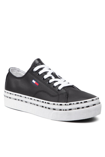Tommy Jeans Сникърси Platform Wild Animal Sneaker EN0EN01626 Black BDS - Mera.bg