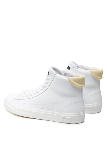 Tommy Jeans Сникърси Leather Mid Cut Vulc EN0EN01629 Mimosa Yellow ZHH - Mera.bg