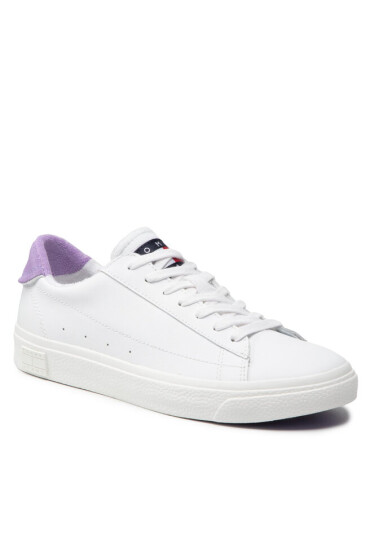 Tommy Jeans Сникърси Leather Low Cut Vulc EN0EN01627 Violet Viola VLK - Mera.bg