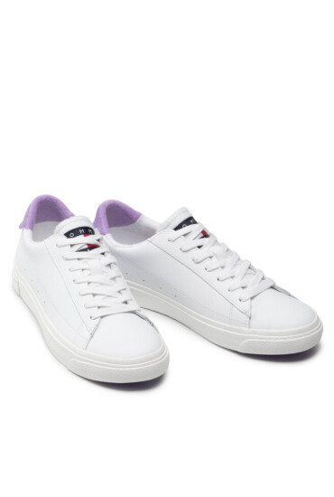 Tommy Jeans Сникърси Leather Low Cut Vulc EN0EN01627 Violet Viola VLK - Mera.bg