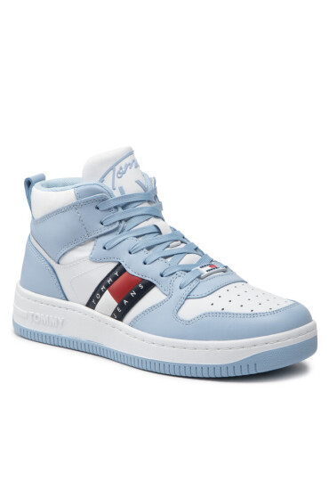 Tommy Jeans Сникърси Mid Pop Basket Wmn EN0EN01851 Chambray Sky C1Q - Mera.bg
