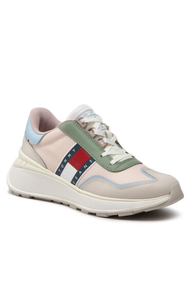 Tommy Jeans Сникърси Fashion Retro Run EN0EN01876 Stony Beige ACE - Mera.bg
