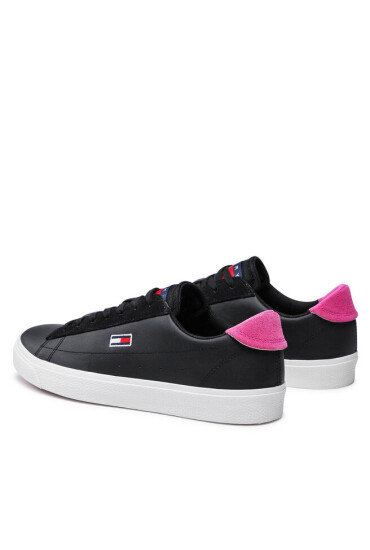 Tommy Jeans Сникърси Leather Low Cut Vulc EN0EN01502 Black BDS - Mera.bg