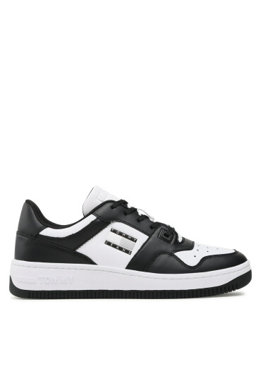 Tommy Jeans Сникърси Basket Leather EM0EM01165 Черен - Mera.bg