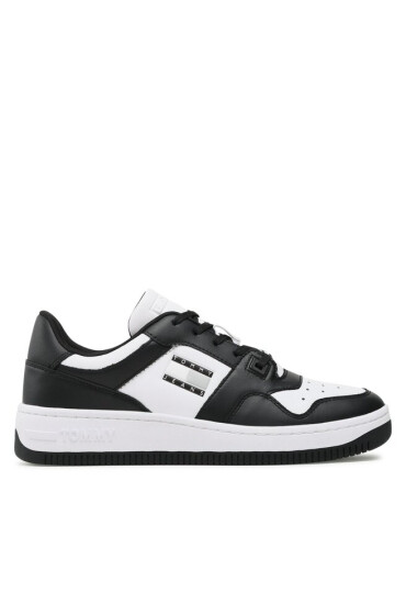 Tommy Jeans Сникърси Basket Leather EM0EM01165 Черен - Mera.bg