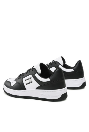 Tommy Jeans Сникърси Basket Leather EM0EM01165 Черен - Mera.bg