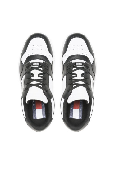Tommy Jeans Сникърси Basket Leather EM0EM01165 Черен - Mera.bg