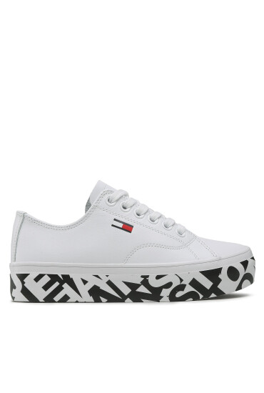 Tommy Jeans Сникърси Cupsole Print Logo EN0EN02064 Бял - Mera.bg