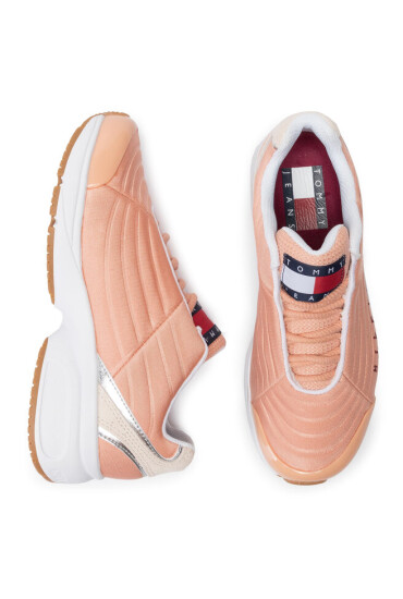 Tommy Jeans Сникърси Heritage Sneaker EN0EN00662 Pink Sand/Birch 0JV - Mera.bg