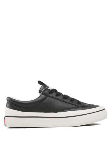 Tommy Jeans Сникърси Leather Vulc Ess EN0EN01932 Black BDS - Mera.bg