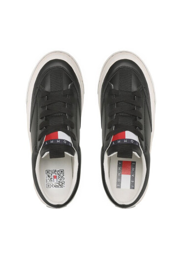 Tommy Jeans Сникърси Leather Vulc Ess EN0EN01932 Black BDS - Mera.bg