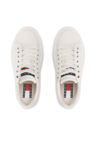 Tommy Jeans Сникърси New Cupsole Cnvas Lc EN0EN02171 Екрю - Mera.bg