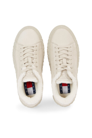 Tommy Jeans Сникърси New Cupsole Leat Wl EN0EN02274 Бежов - Mera.bg