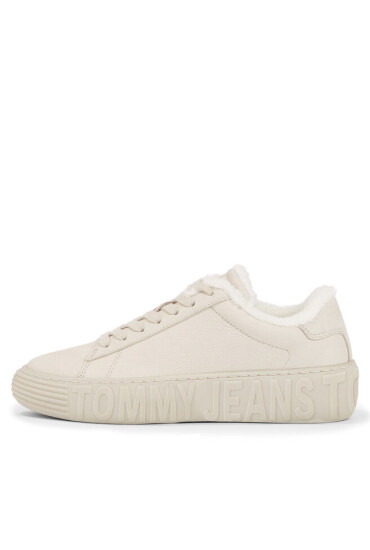 Tommy Jeans Сникърси New Cupsole Leat Wl EN0EN02274 Бежов - Mera.bg