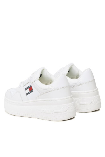 Tommy Jeans Сникърси Retro Basket Flatf EN0EN02086 White 0K4 - Mera.bg