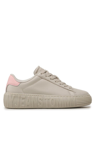 Tommy Jeans Сникърси T-Jw New Cupsole Leather Lc EN0EN02212 Bleached Stone AEV - Mera.bg