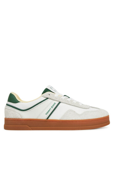 Tommy Jeans Сникърси The Greenwich Mix Media EN0EN02730 Бял - Mera.bg