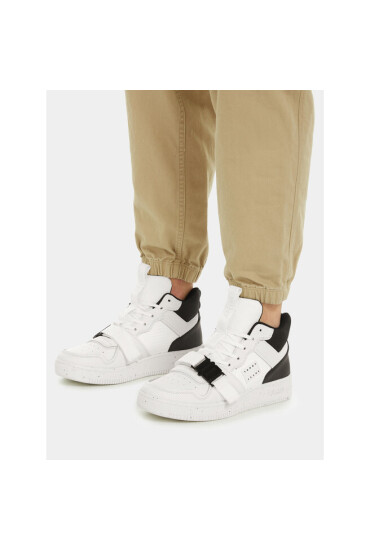 Tommy Jeans Сникърси Tjm Basket Leather Buckle Mid EM0EM01288 Бял - Mera.bg