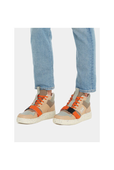 Tommy Jeans Сникърси Tjm Basket Leather Buckle Mid EM0EM01288 Бежов - Mera.bg