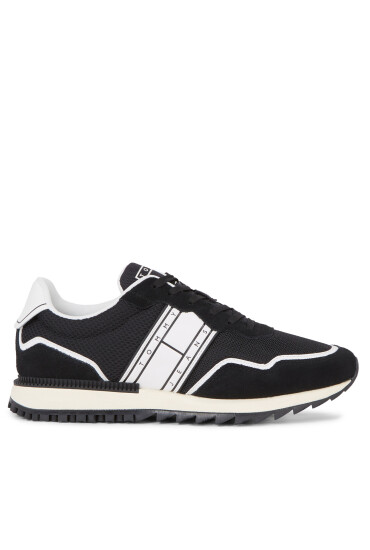 Tommy Jeans Сникърси Tjm Runner Mix Material EM0EM01266 Черен - Mera.bg