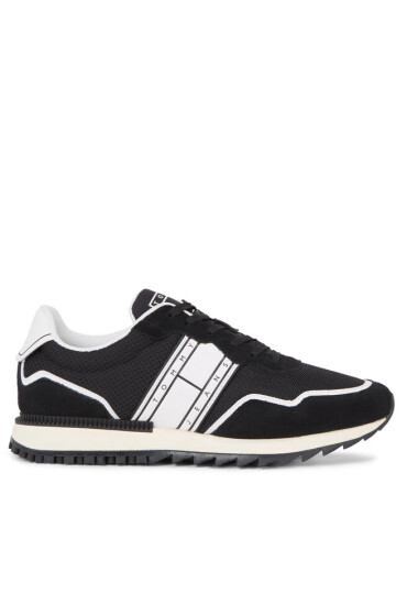 Tommy Jeans Сникърси Tjm Runner Mix Material EM0EM01266 Черен - Mera.bg