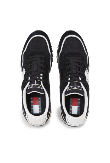 Tommy Jeans Сникърси Tjm Runner Mix Material EM0EM01266 Черен - Mera.bg