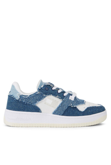 Tommy Jeans Сникърси Tjw Basket Denim Layering EN0EN02347 Denim 0G1 - Mera.bg