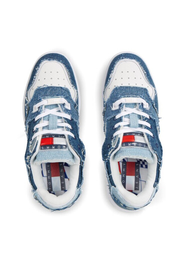 Tommy Jeans Сникърси Tjw Basket Denim Layering EN0EN02347 Denim 0G1 - Mera.bg
