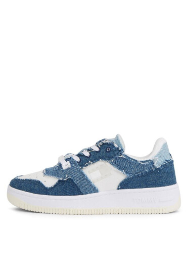 Tommy Jeans Сникърси Tjw Basket Denim Layering EN0EN02347 Denim 0G1 - Mera.bg