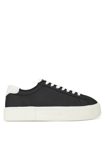 Tommy Jeans Сникърси Tjw Flatform Canvas Sneaker EN0EN02792 Черен - Mera.bg